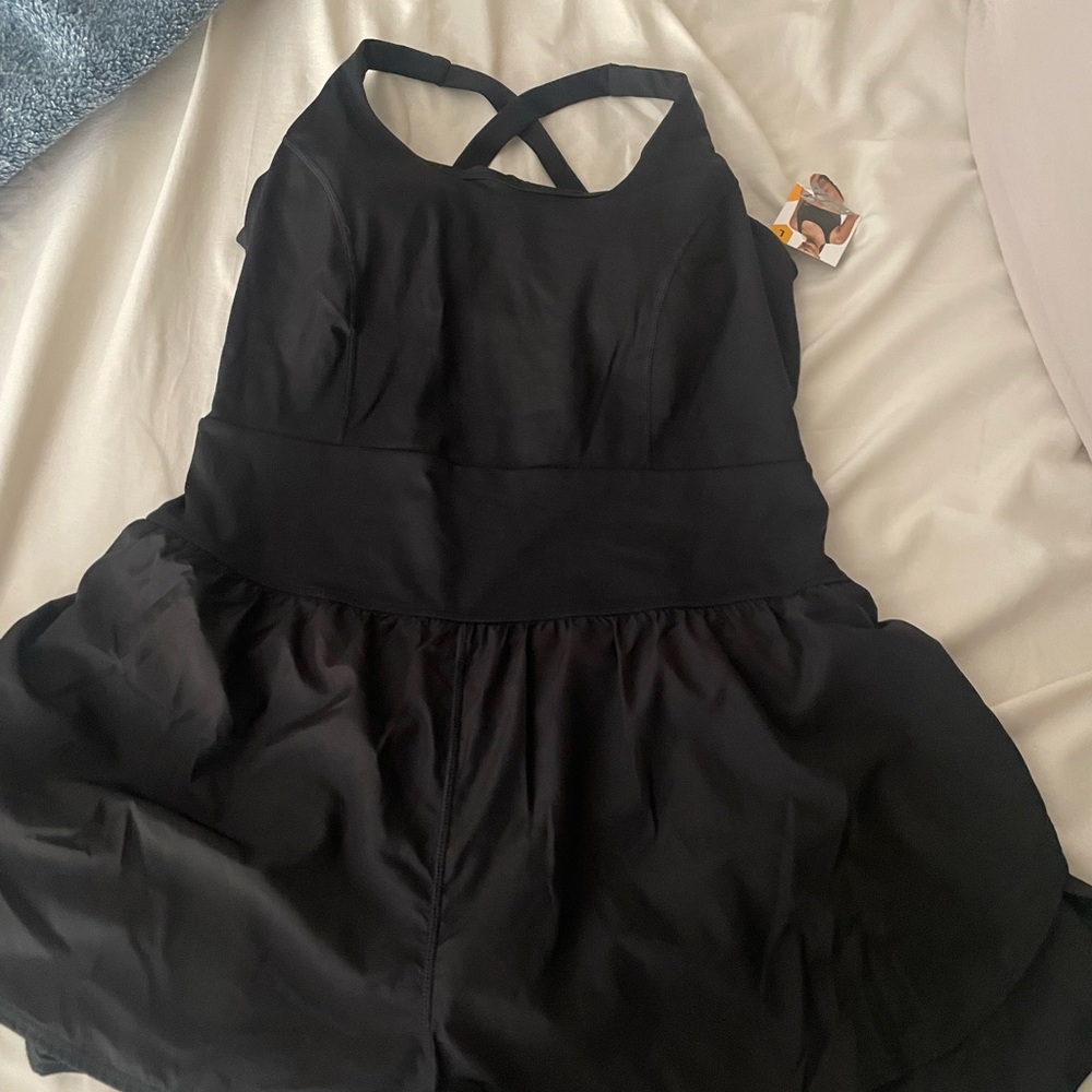 Avia Black Athletic Shorts one piece